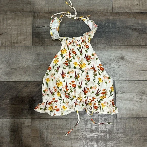 Agua by Agua Bendita Nardo Clementina floral halteneck top - Picture 3 of 5